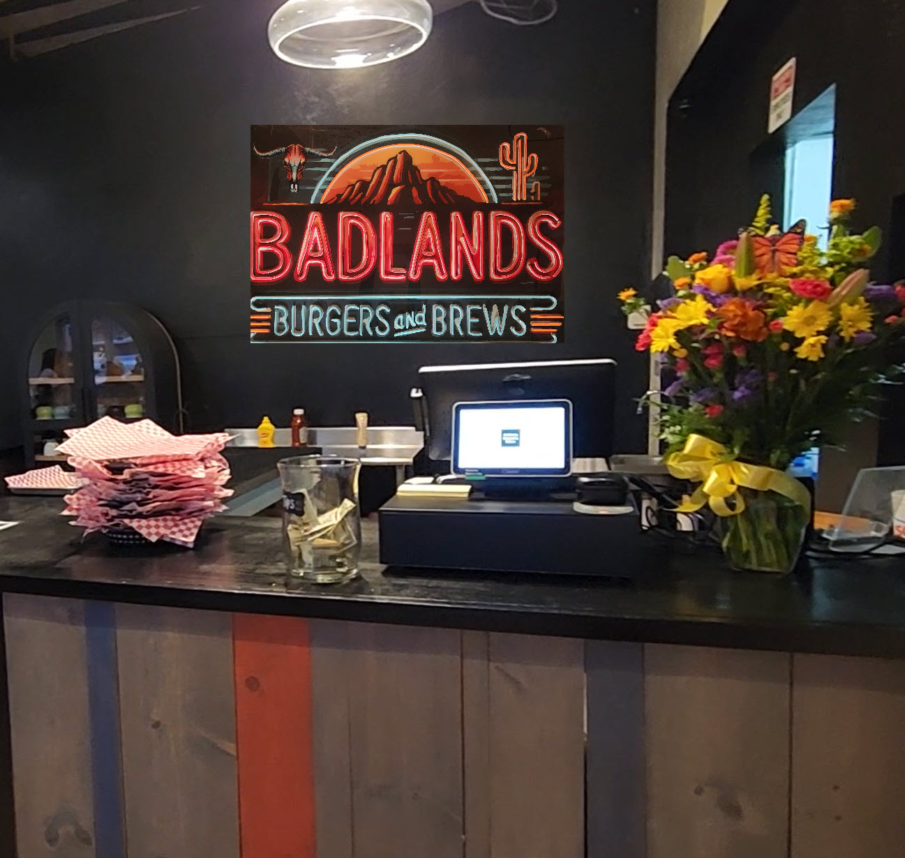 Badlands Burgers Brews 1 Front Door Badlands Burgers Brews Front Door